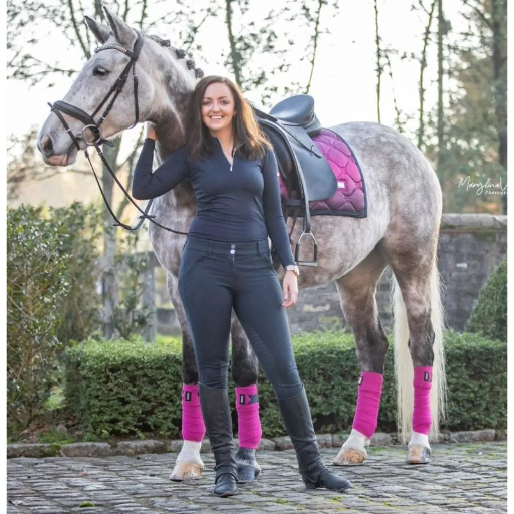 Equestrian Stockholm Faded Fuchsia Dressage Saddle Pad