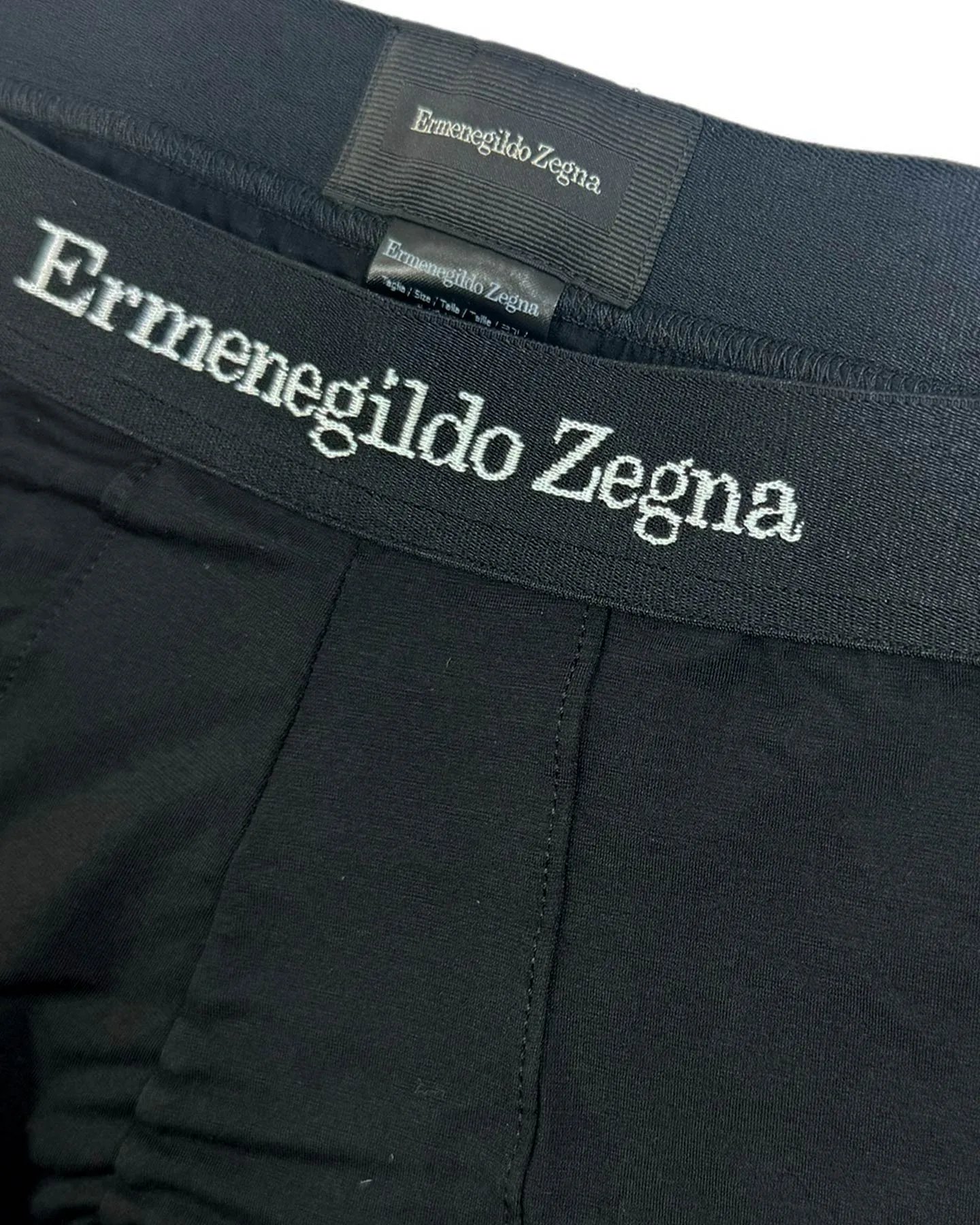 Ermenegildo Zegna Boxer Briefs Black Stretch Cotton Men Underwear XXXL