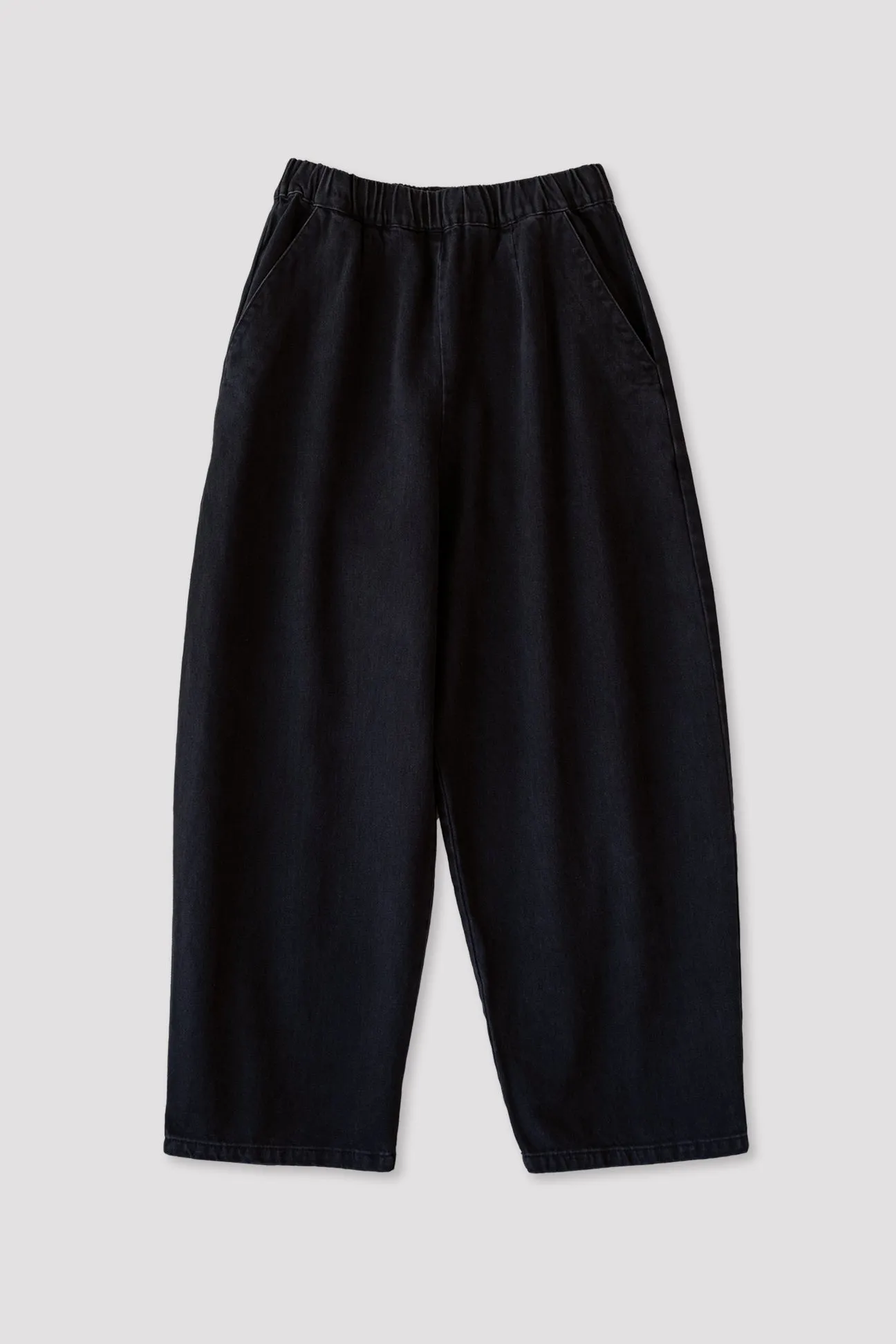 Faded Black Barrel Pant