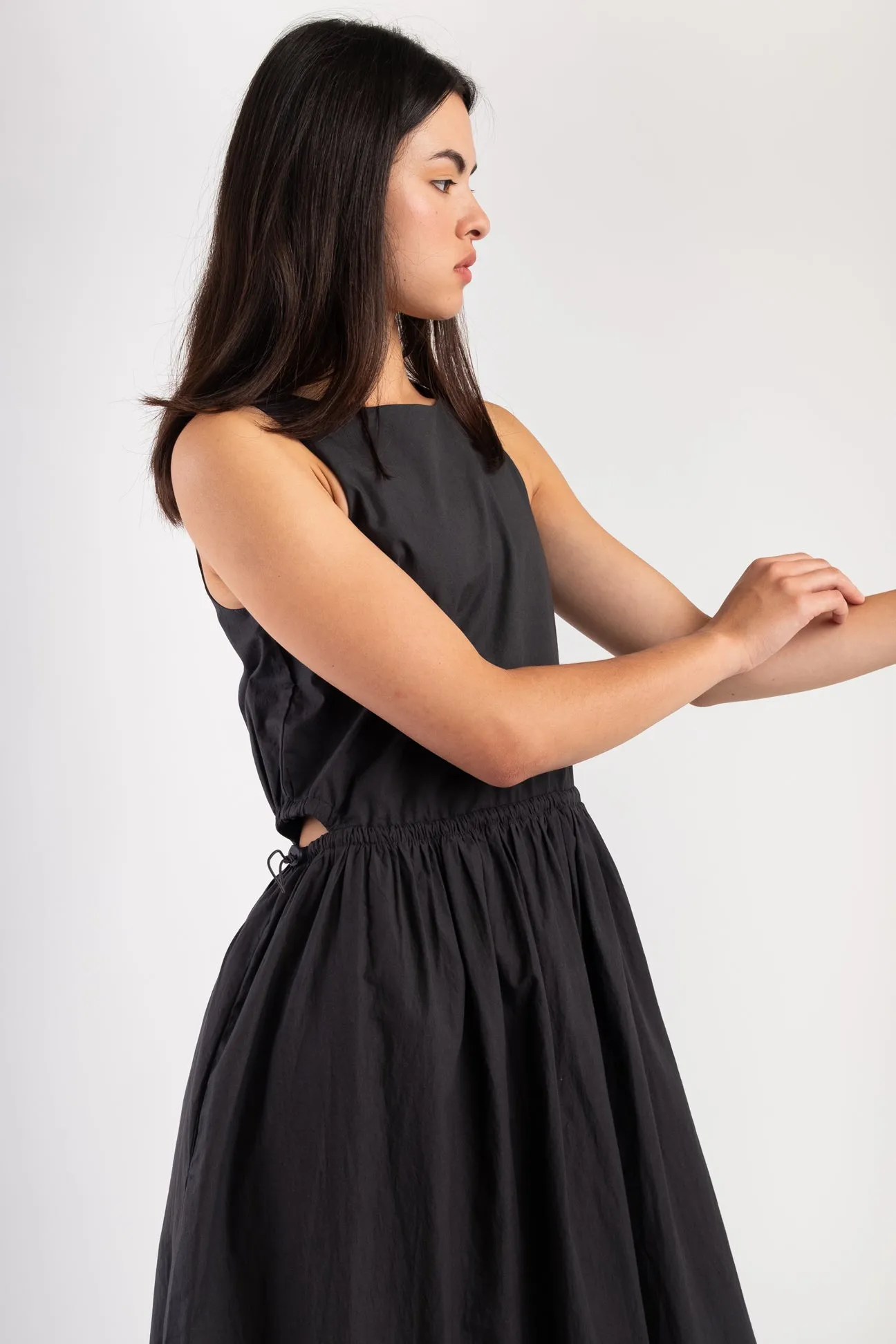 Faded Black Cinch Dress