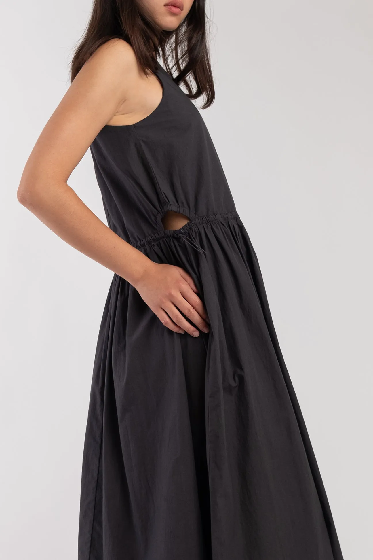 Faded Black Cinch Dress