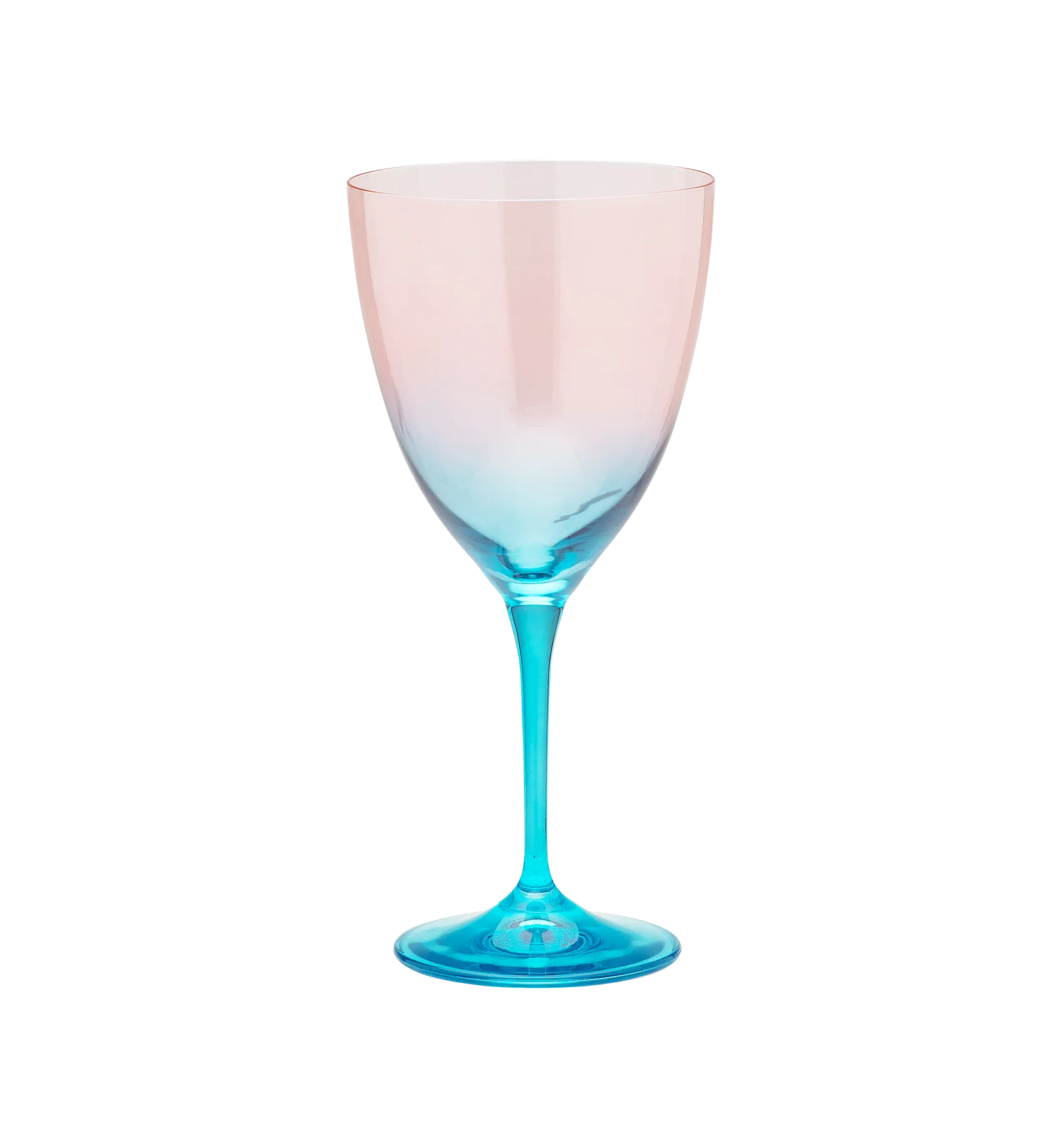 Faded Coral Wine Glass