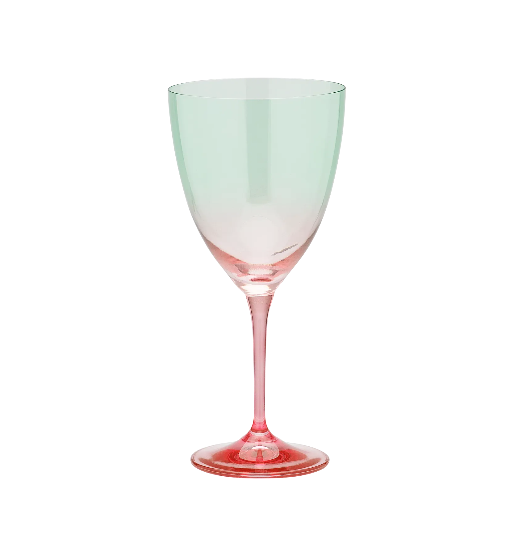 Faded Green Wine Glass