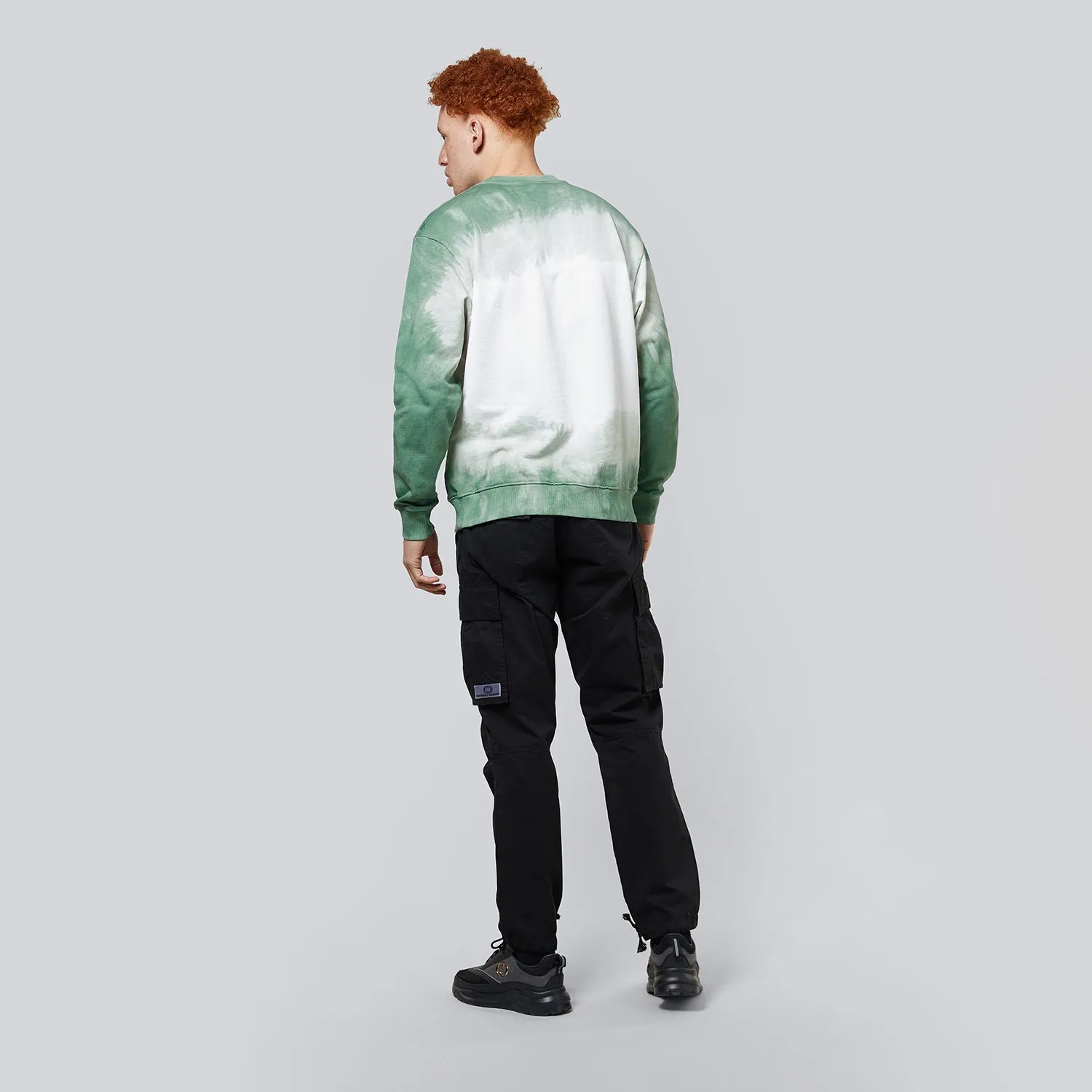 FADED SWEATSHIRT - SAGE / OFFWHITE