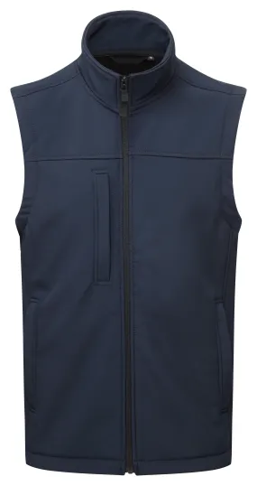 Fort Mens Breckland Windproof Breathable Fleece Lined Softshell Bodywarmer-NAVY