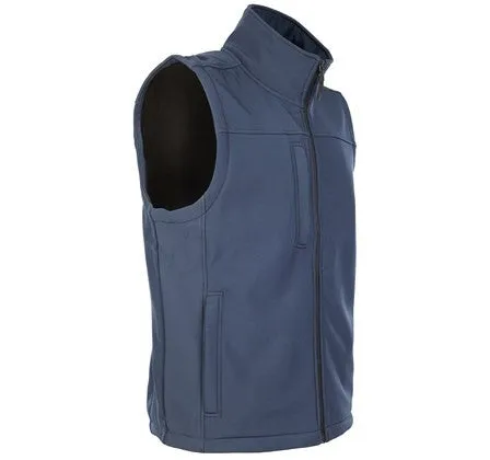 Fort Mens Breckland Windproof Breathable Fleece Lined Softshell Bodywarmer-NAVY