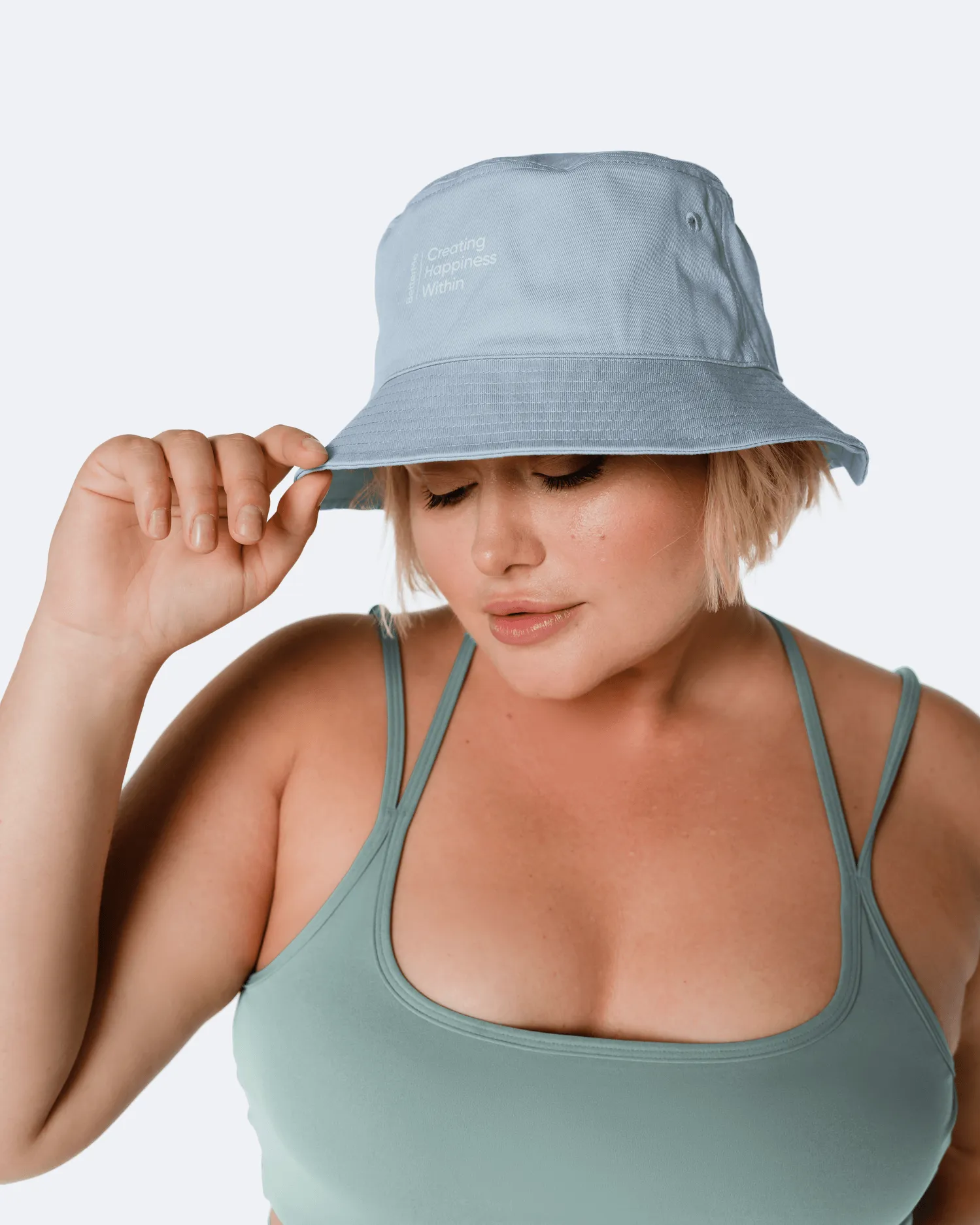 Grey Casual Bucket Hat