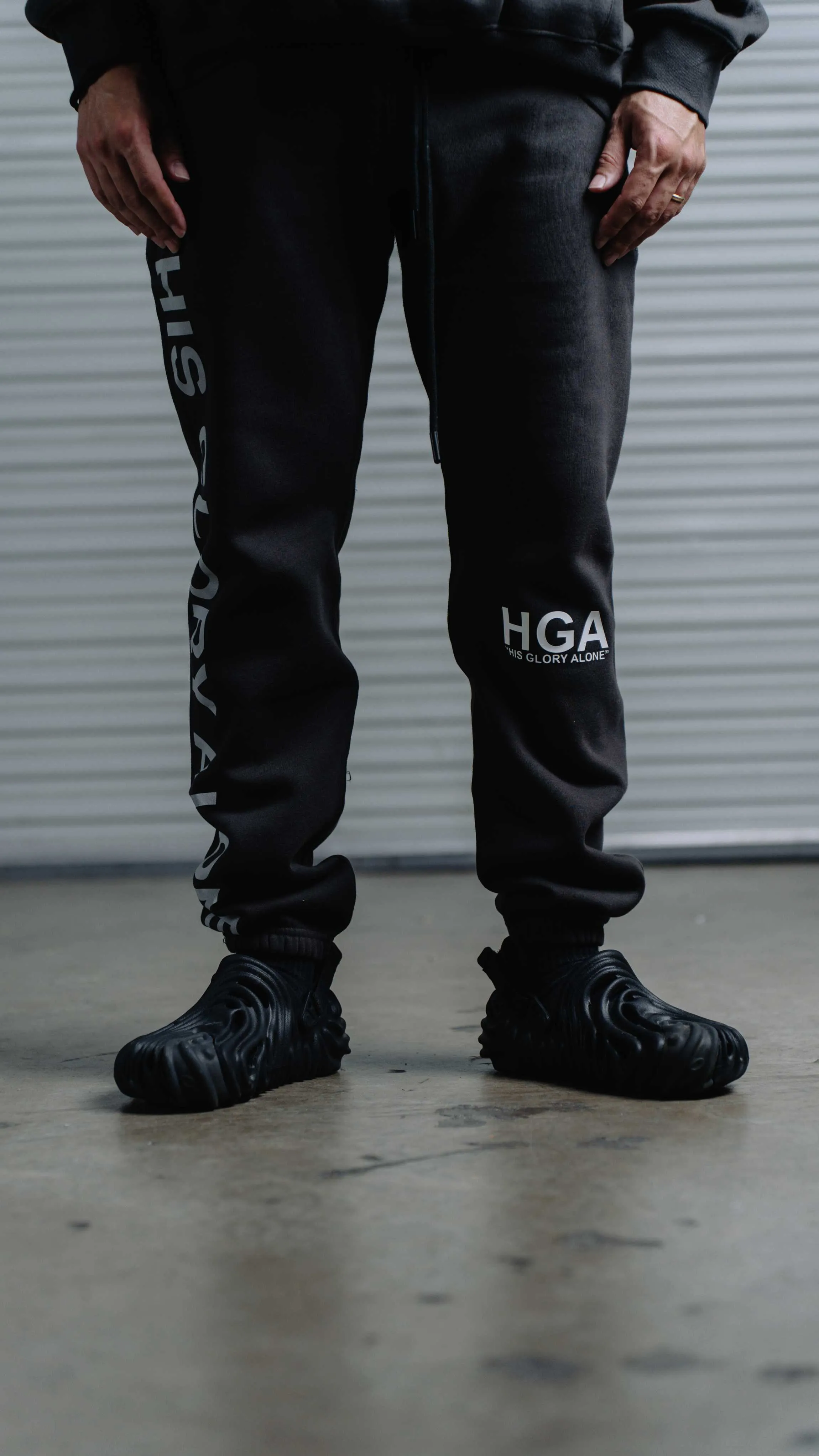 HGA Comfort Sweatpants in Faded Black: Enhanced Fit and Feel