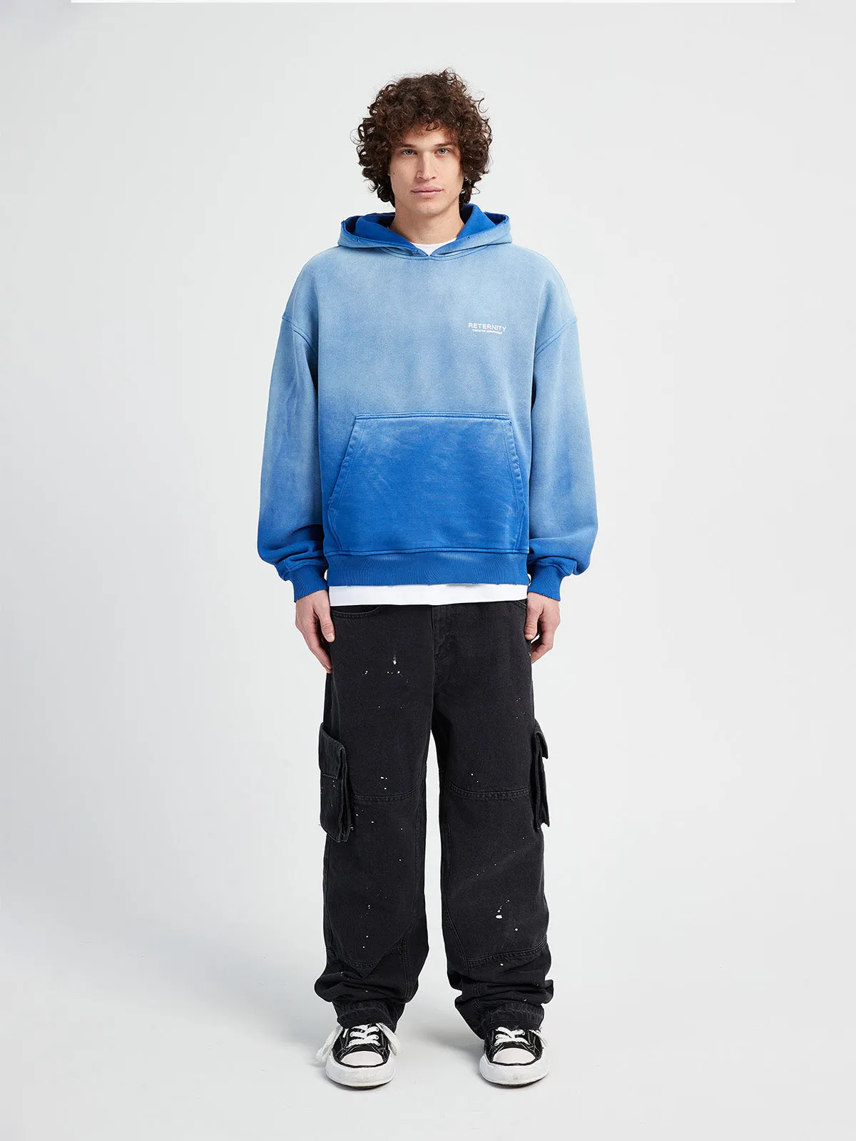 Faded Blue Oversized Hoodie from Creative Department