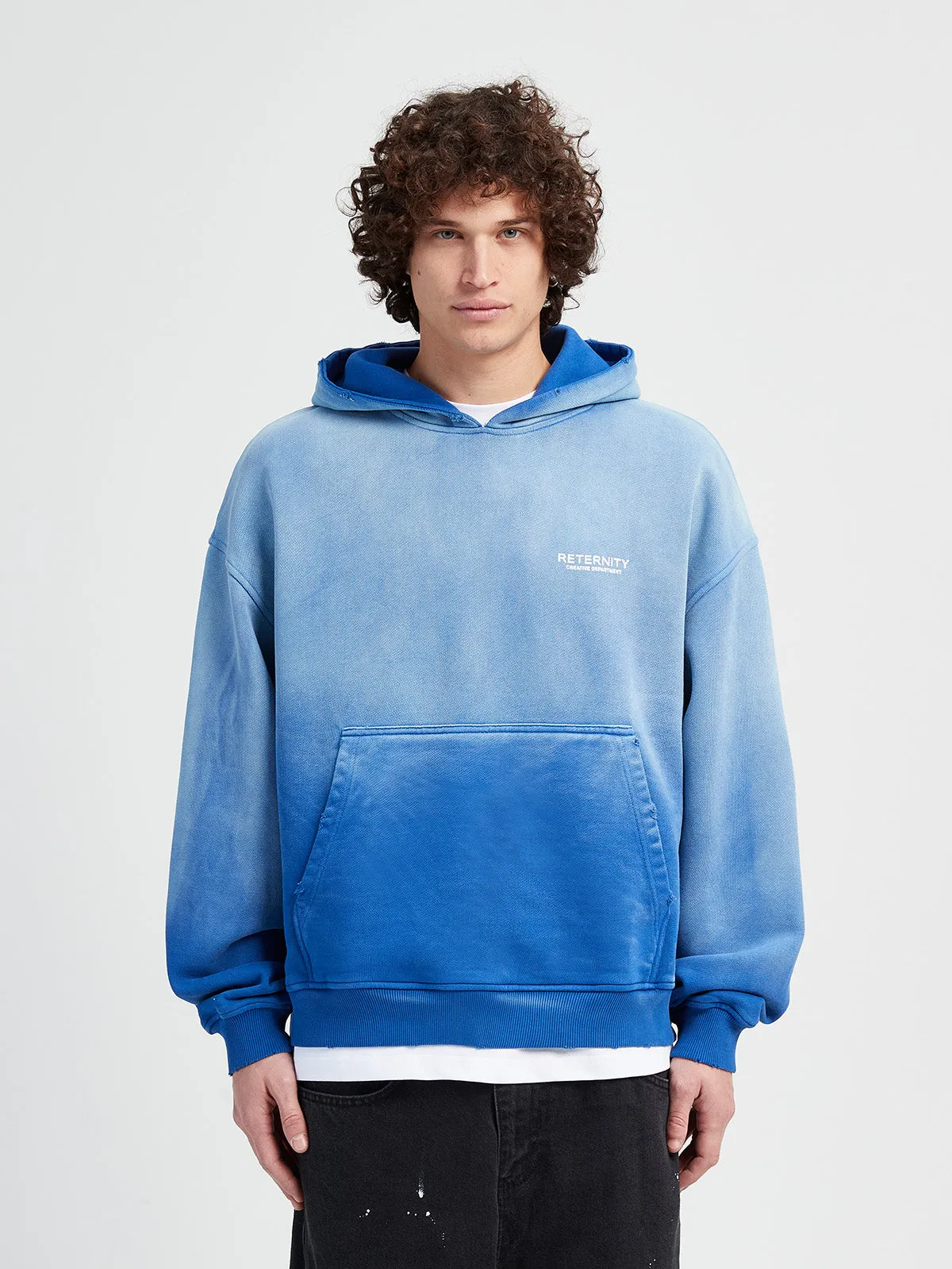 Faded Blue Oversized Hoodie from Creative Department