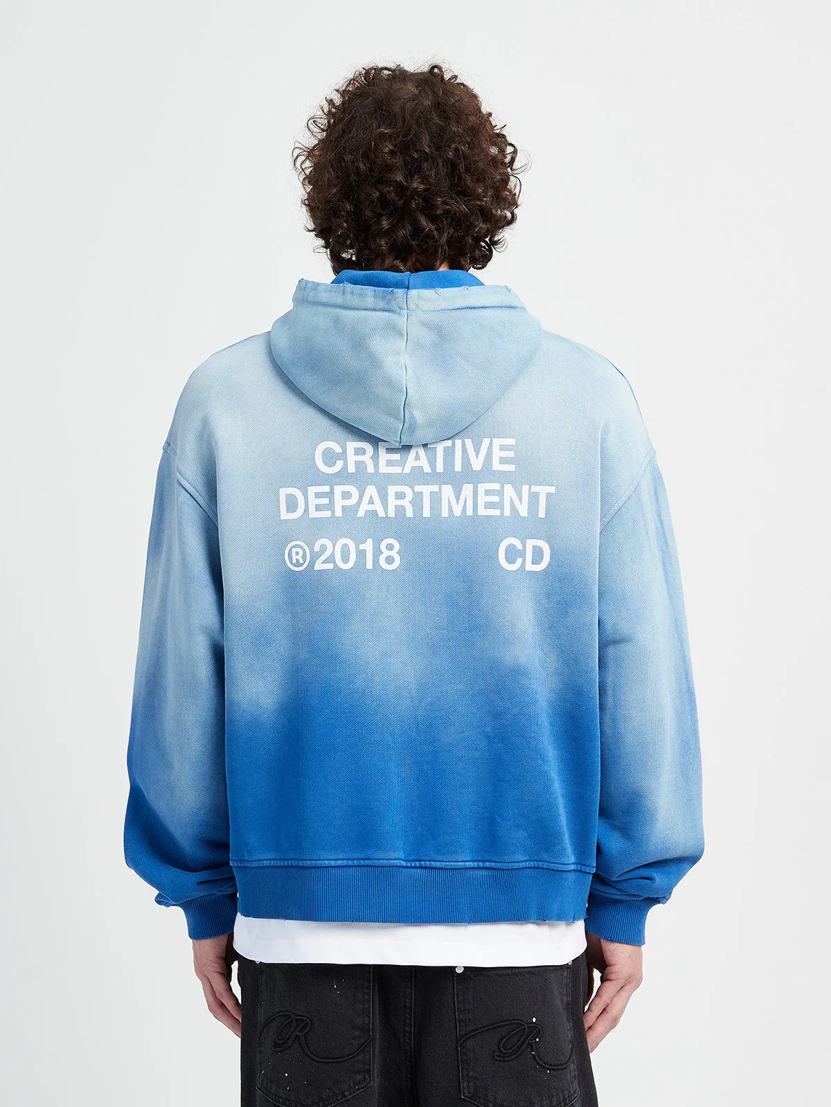 Faded Blue Oversized Hoodie from Creative Department