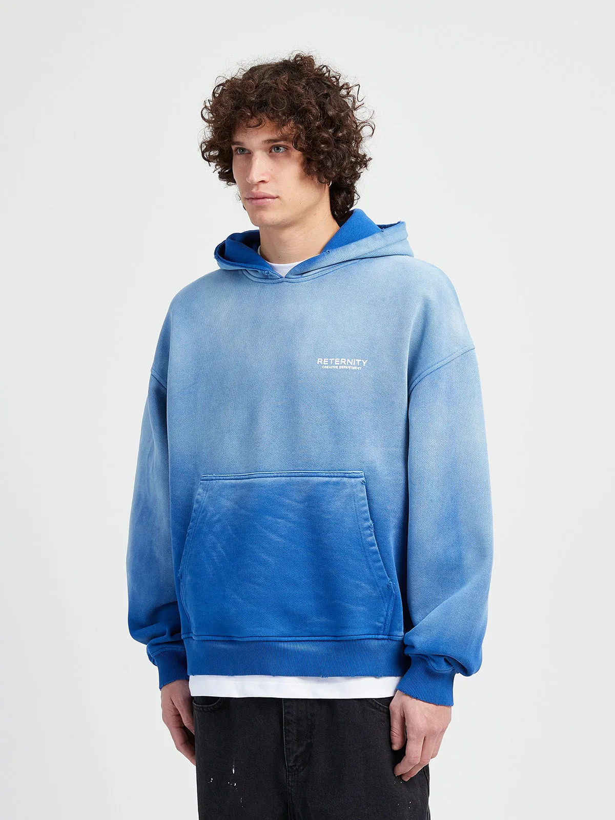 Faded Blue Oversized Hoodie from Creative Department