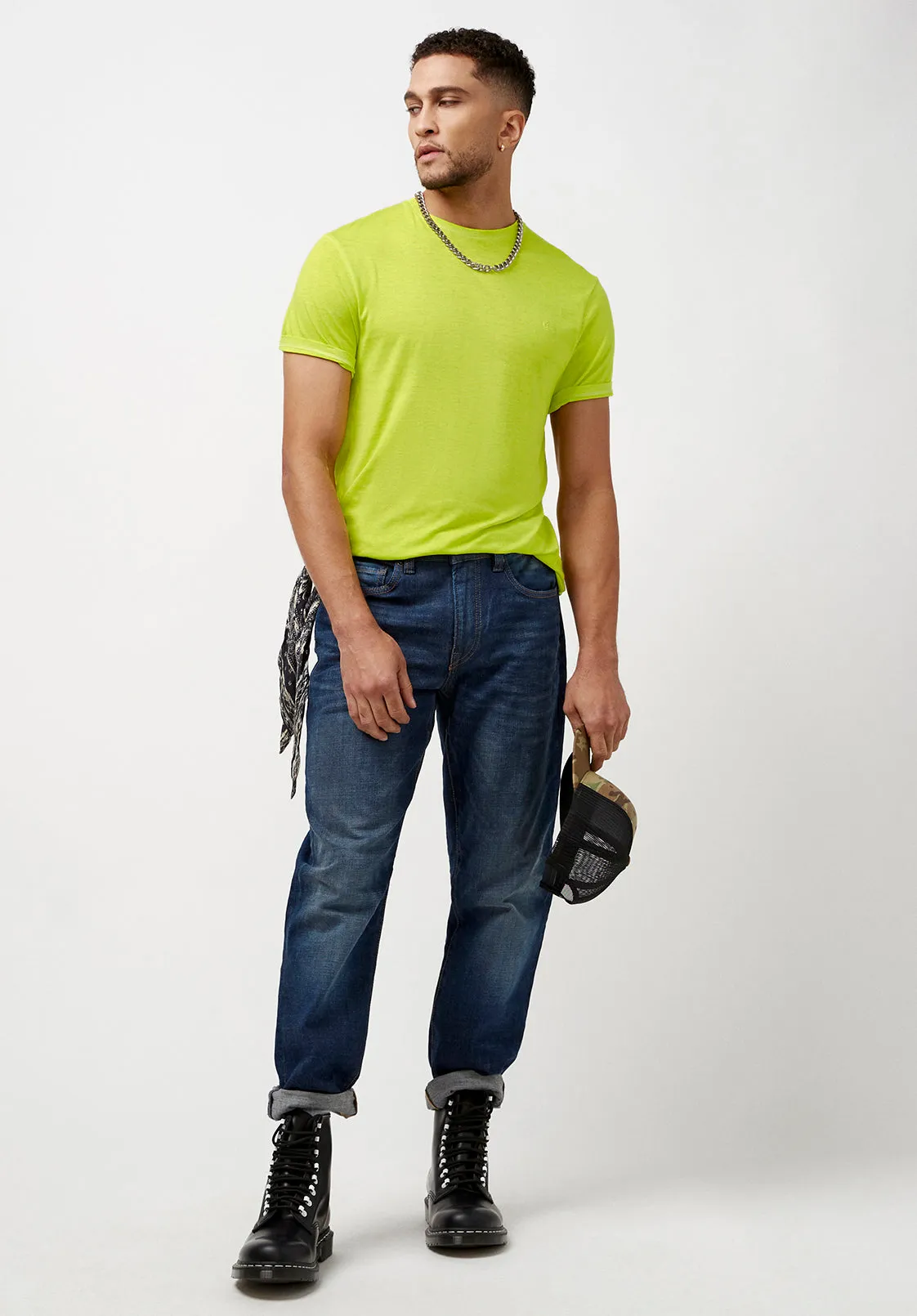 Kathin Faded Neon Green T-Shirt - BM23968