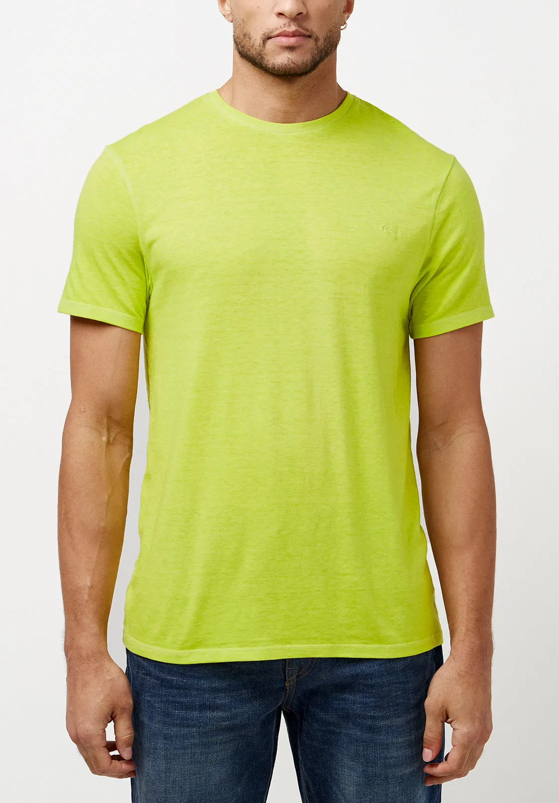 Kathin Faded Neon Green T-Shirt - BM23968