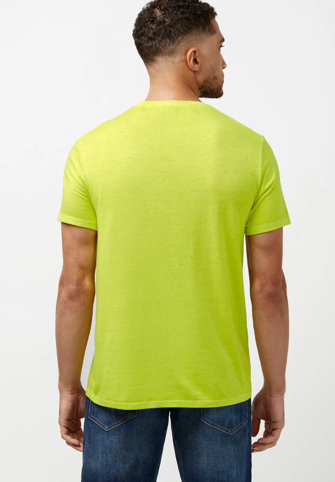 Kathin Faded Neon Green T-Shirt - BM23968