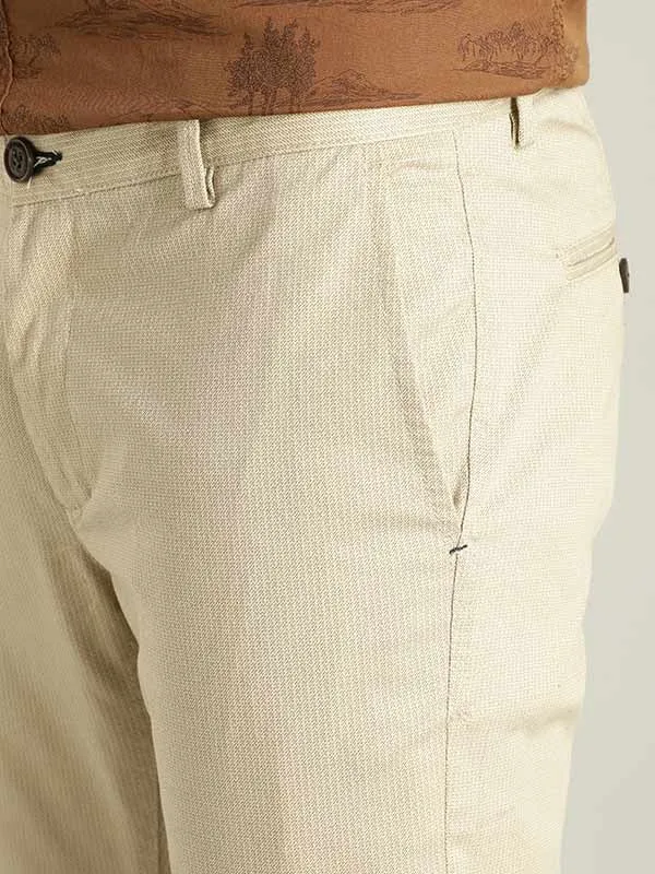 Men Brooklyn Fit Polyester Blend Trouser