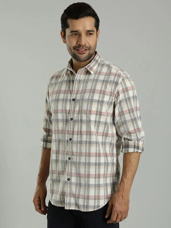 Men Checked Full Sleeve Cotton Shirt