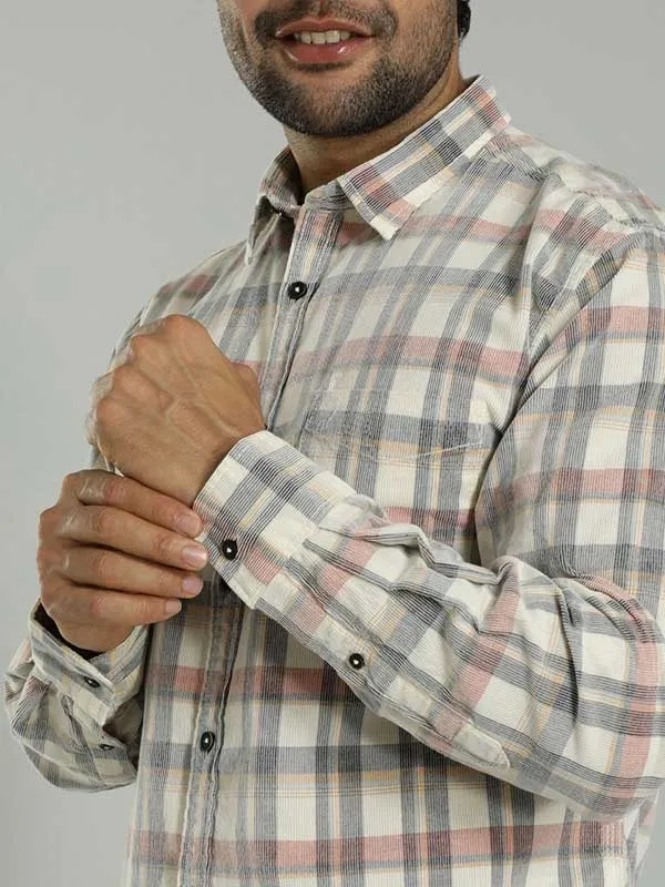 Men Checked Full Sleeve Cotton Shirt