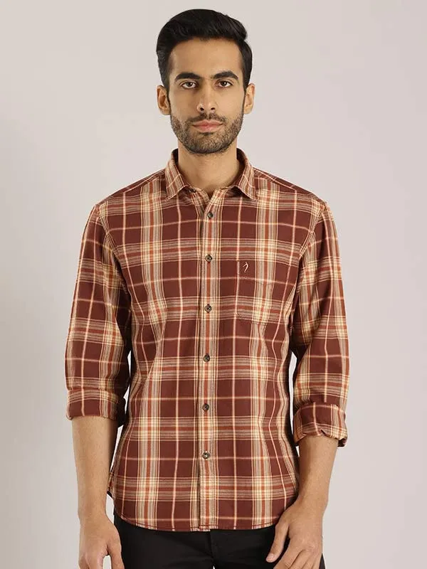 Men Checked Full Sleeve Cotton Shirt