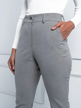 Mineral Grey Stretch Pants - Women