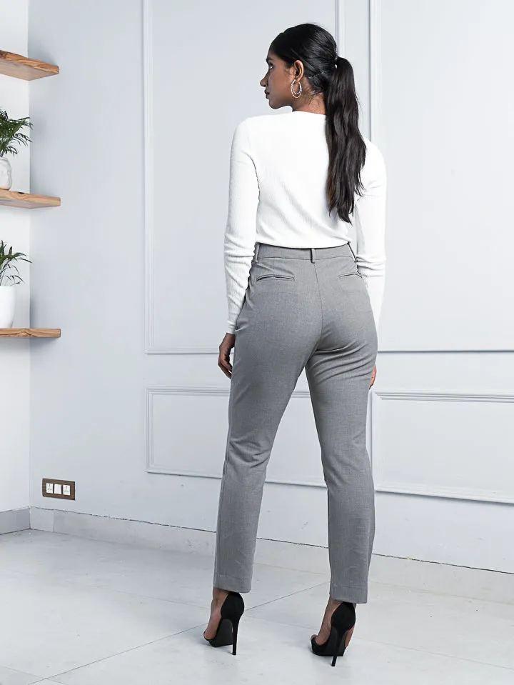 Mineral Grey Stretch Pants - Women