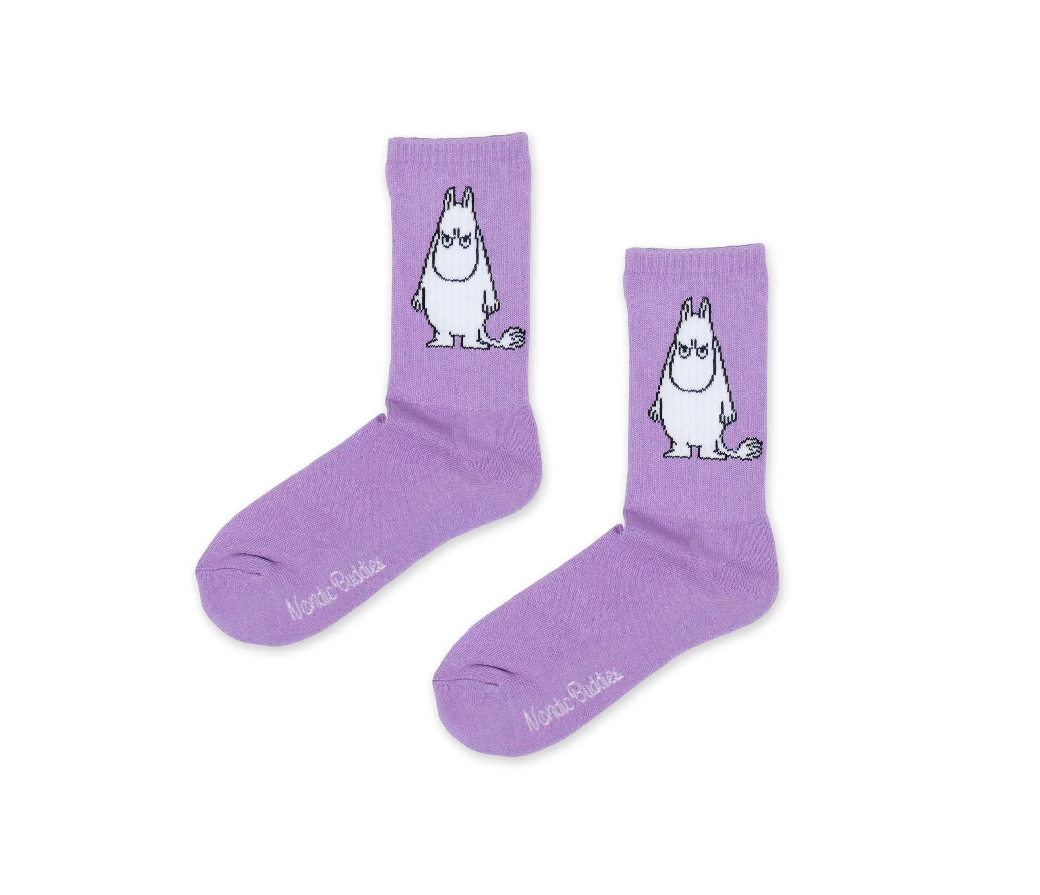 Moomintroll Angry Retro Men Socks - Purple