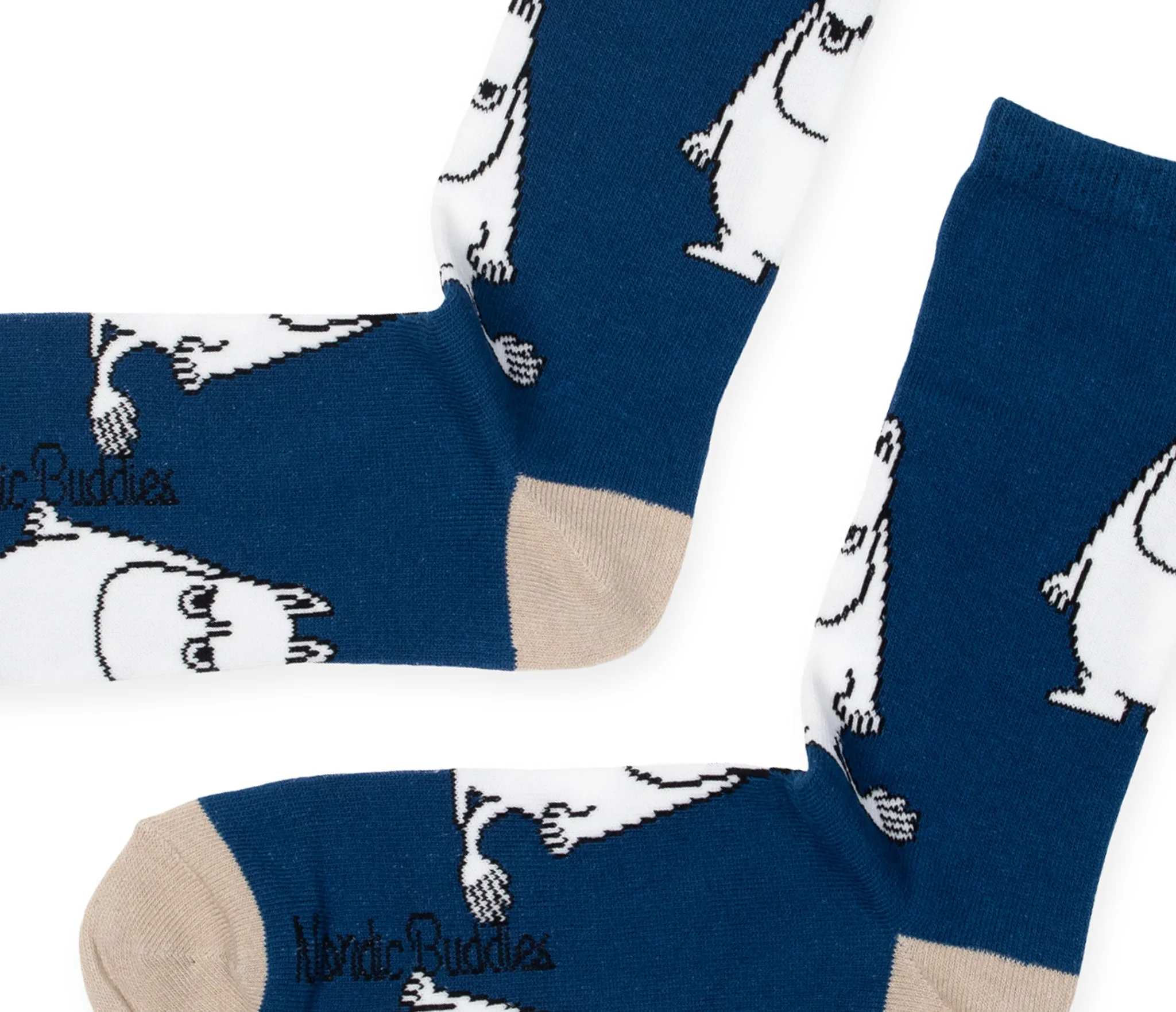 Moomintroll Grumpy Men Socks - Navy