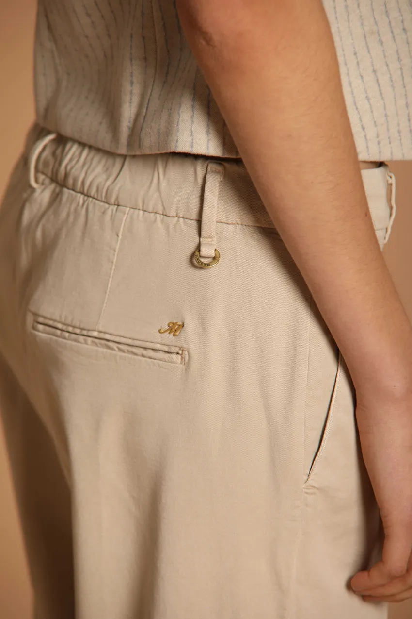 New York Cozy pantalone chino donna in gabardina relaxed fit