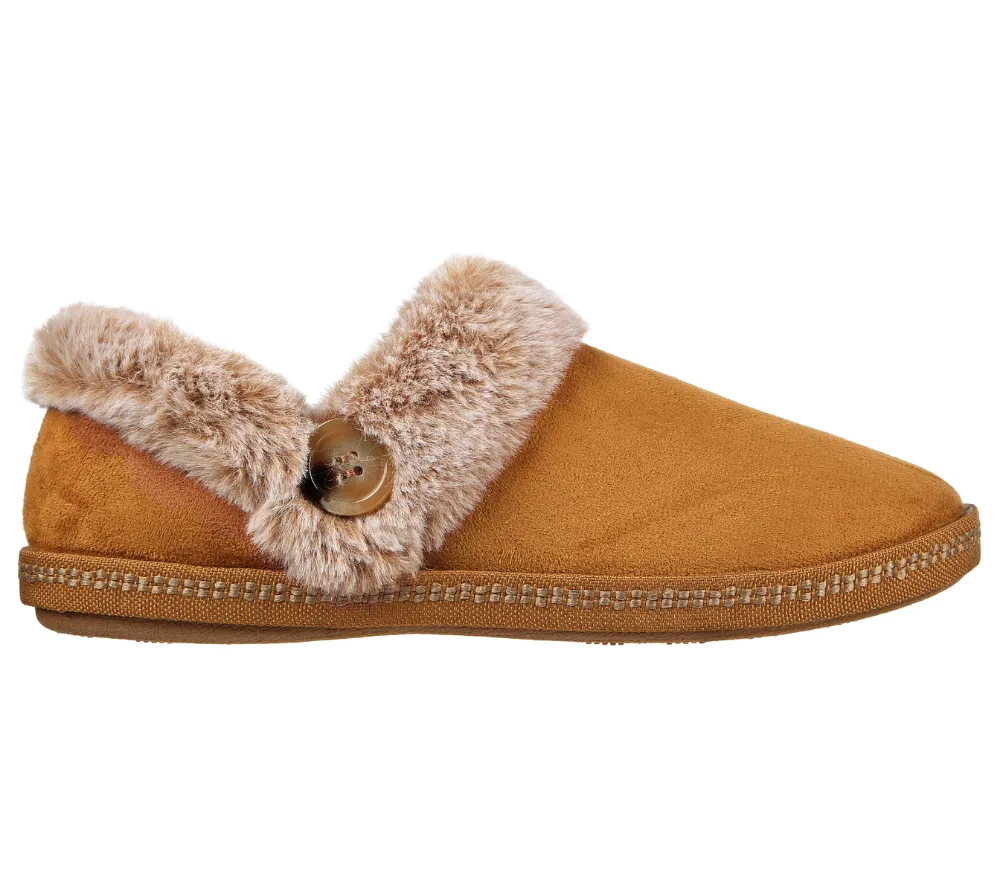 Papuci casual, dama, SKECHERS Cozy CampFire Fresh, 167219-CSNT maro, piele ecologica