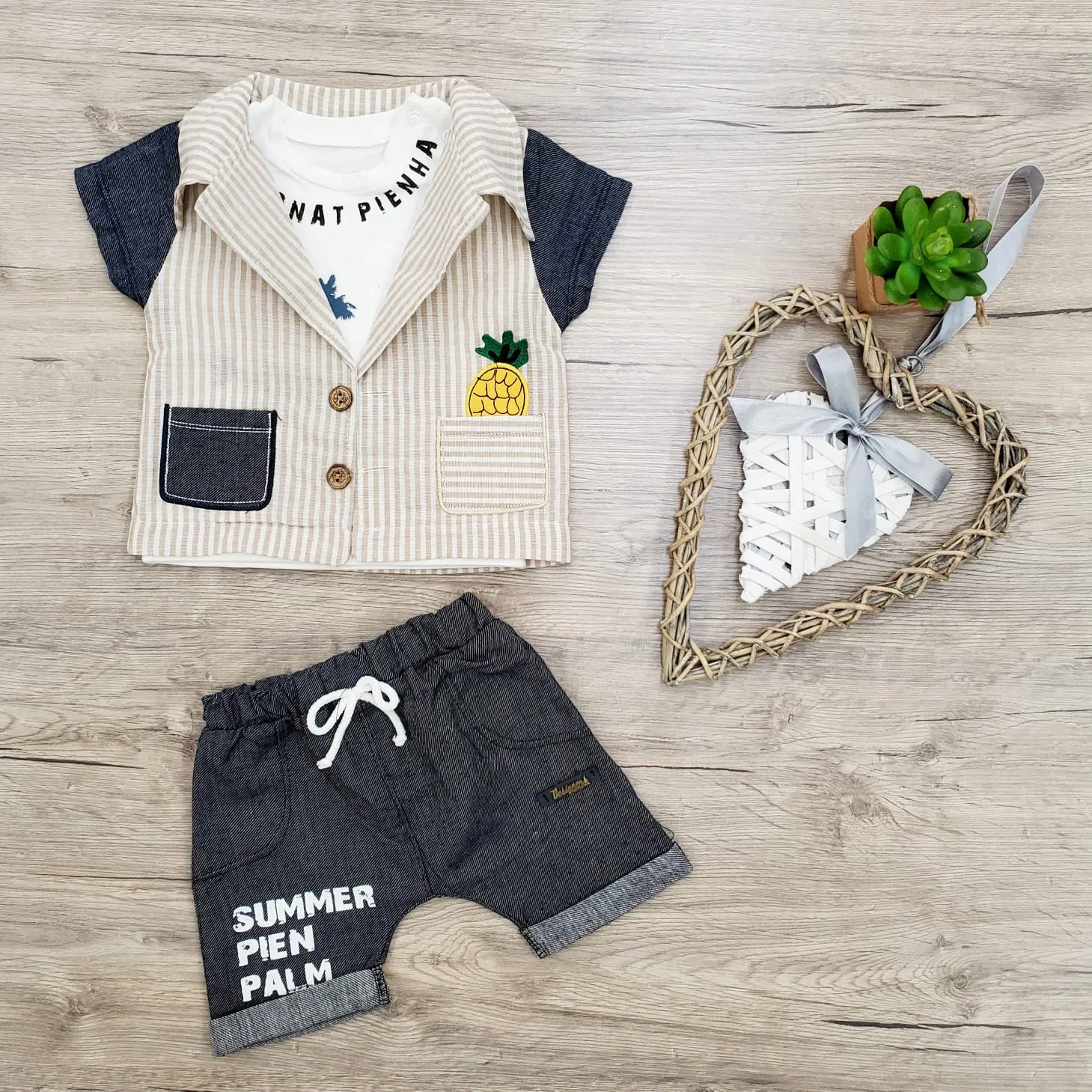 Pineapple Baby Boys Casual Set