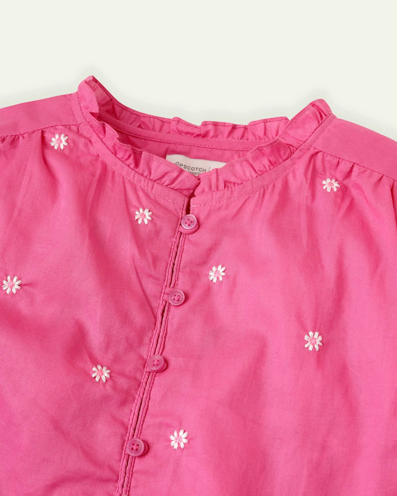 Pink Embroidered Top