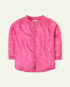 Pink Embroidered Top