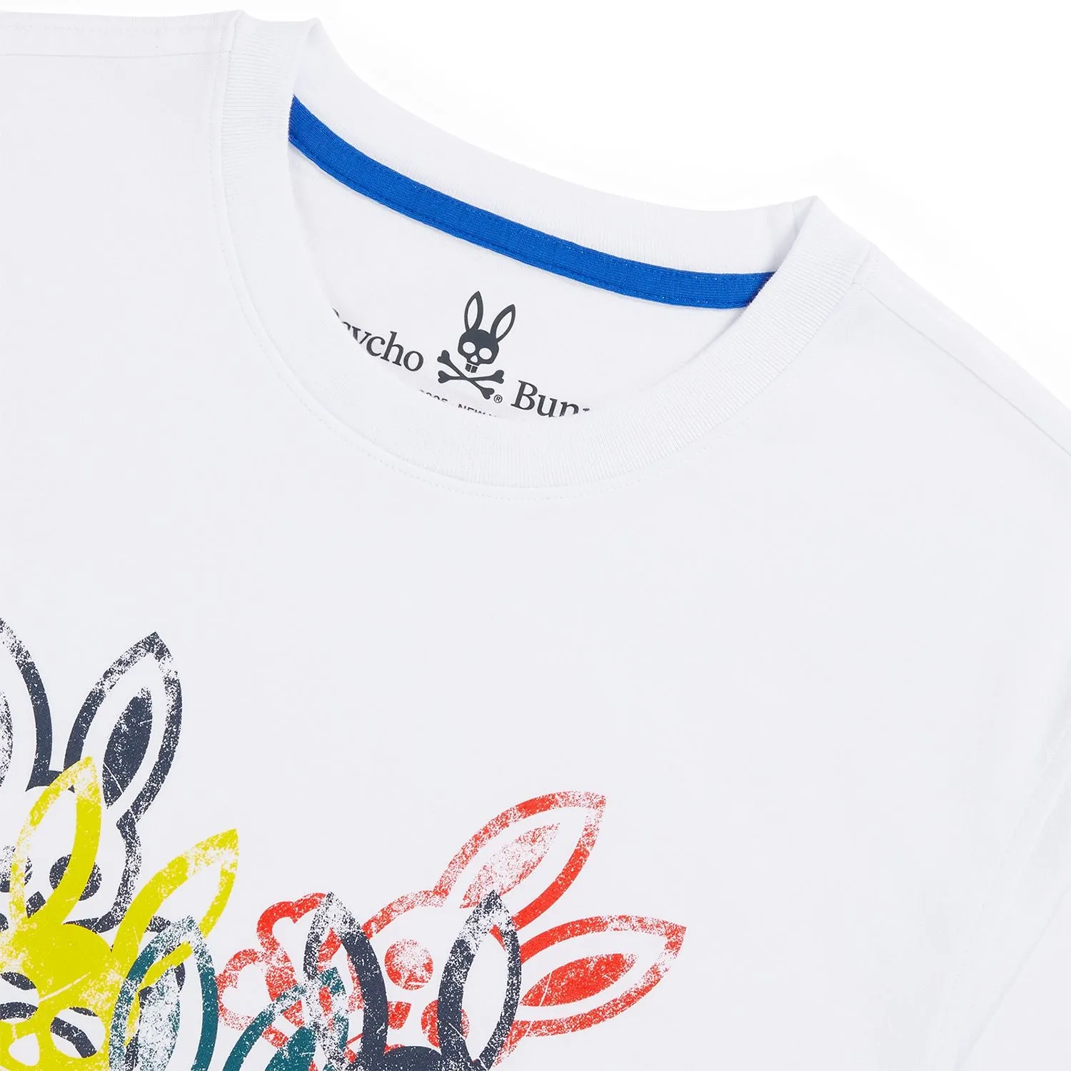 Psycho Bunny Mens Chrystie Graphic Tee - White