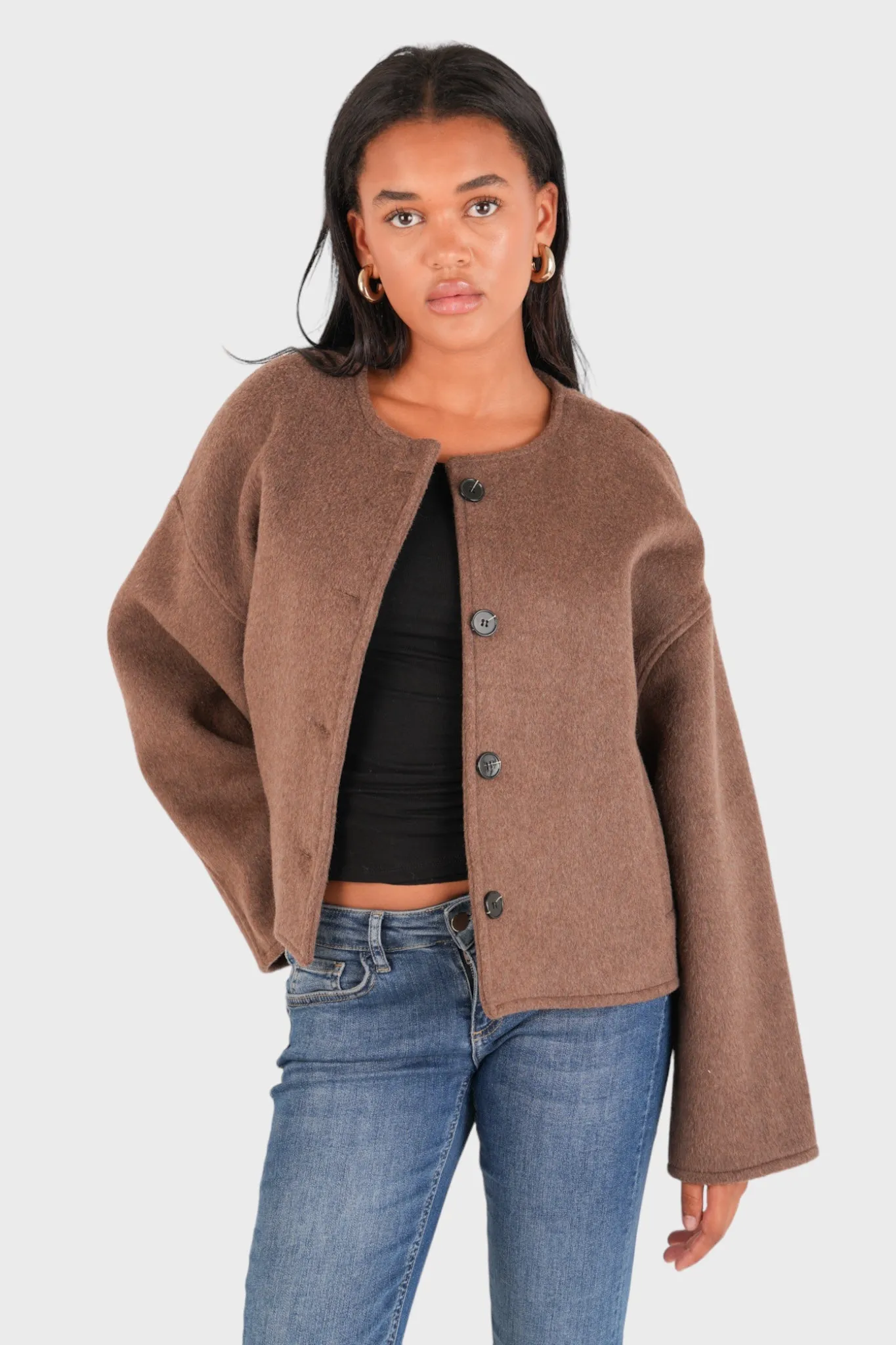 Comfortable and Warm Brown Jacket