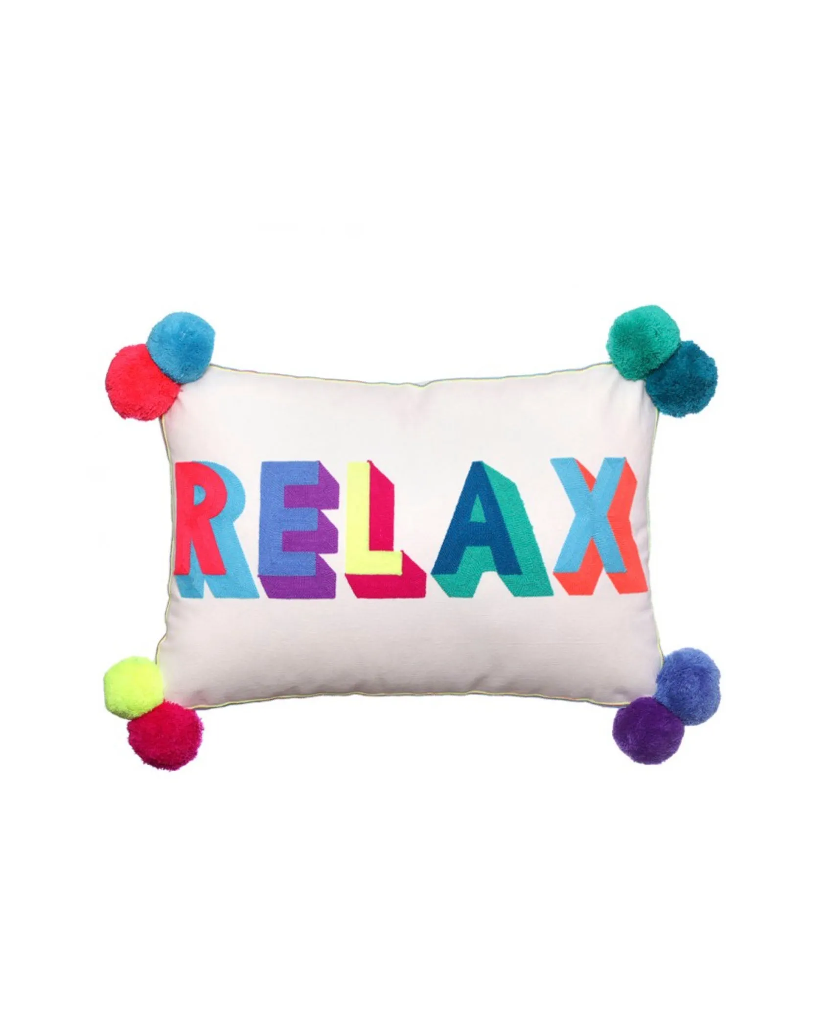 Relax Embroidered Cushion