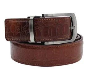 RL Crocoprint Leather Semi Formal Belt