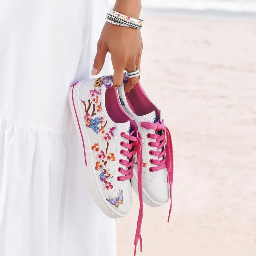 Sakura Embroidered Sneakers