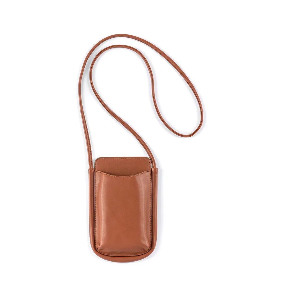 Shiraleah Charlotte Phone Cross-Body, Saddle