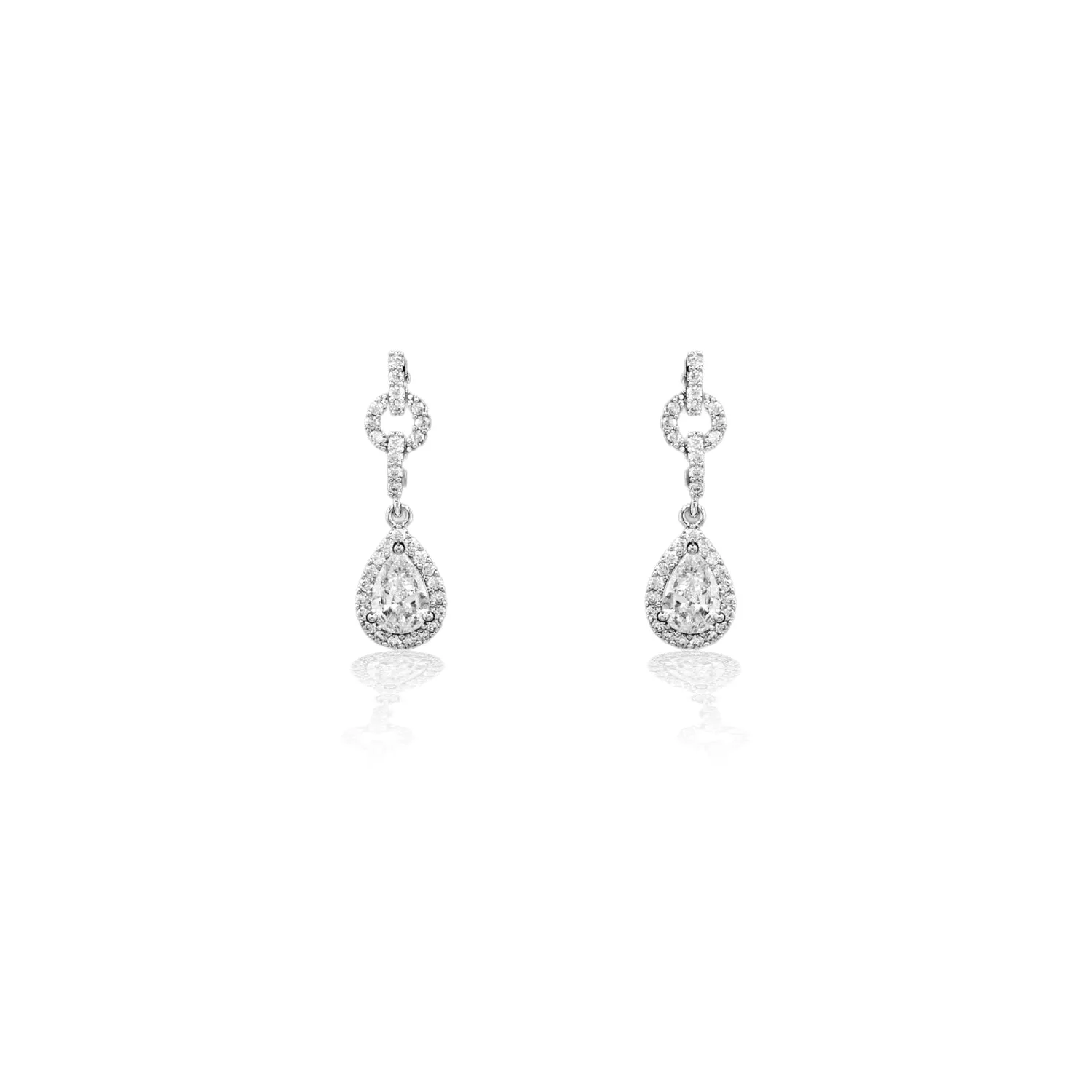 Simple Elegant Wedding Earrings