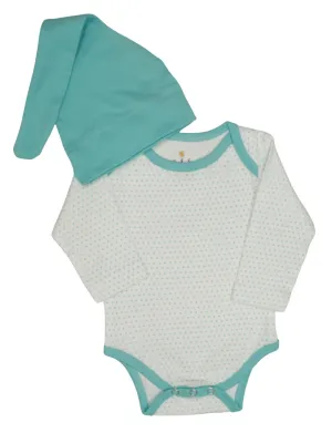 Snap Long Sleeve Body Suit & Hat- Available in 4 Colors