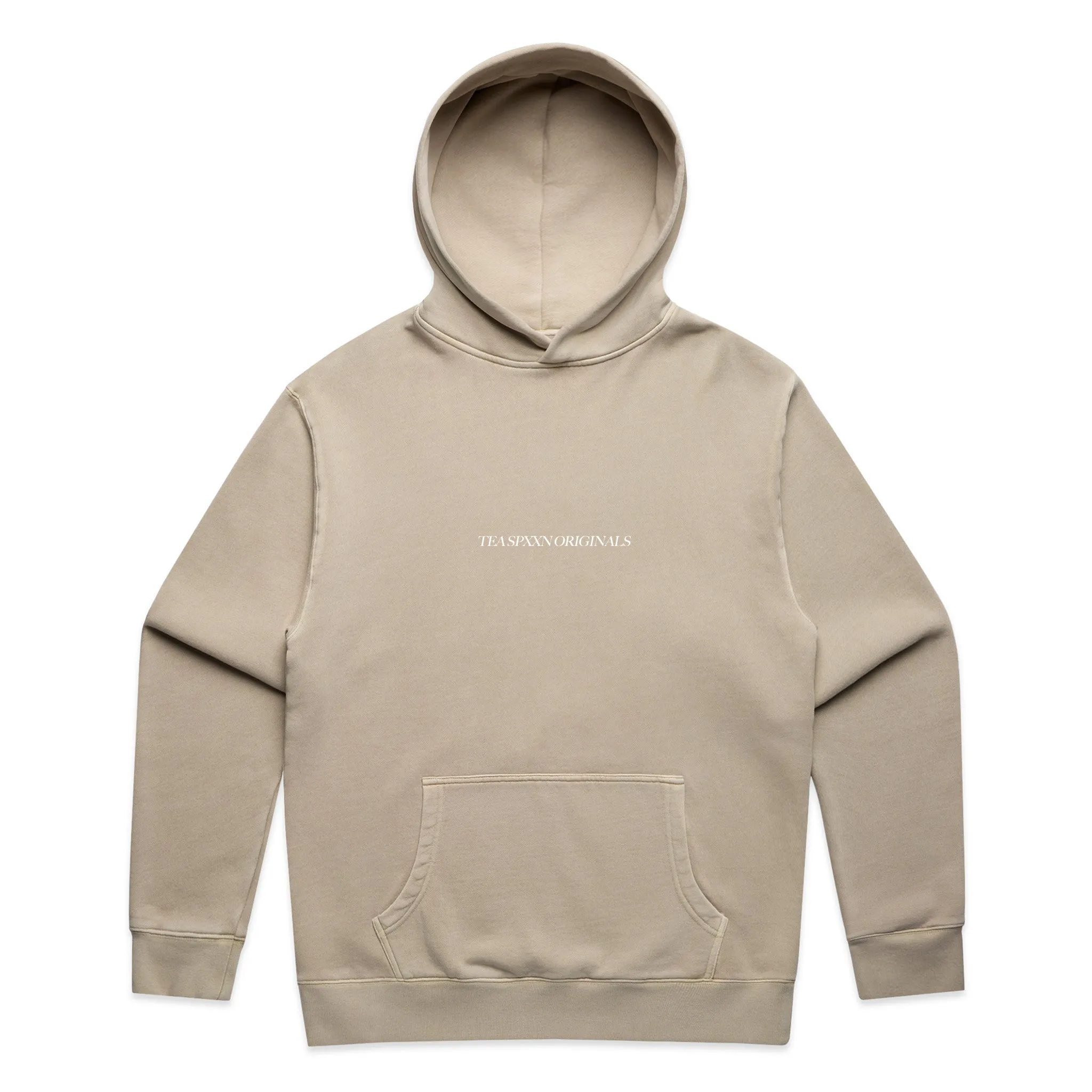 Teaspxxn Originals FUCK OFF[ unisex hoody ] Faded Beige