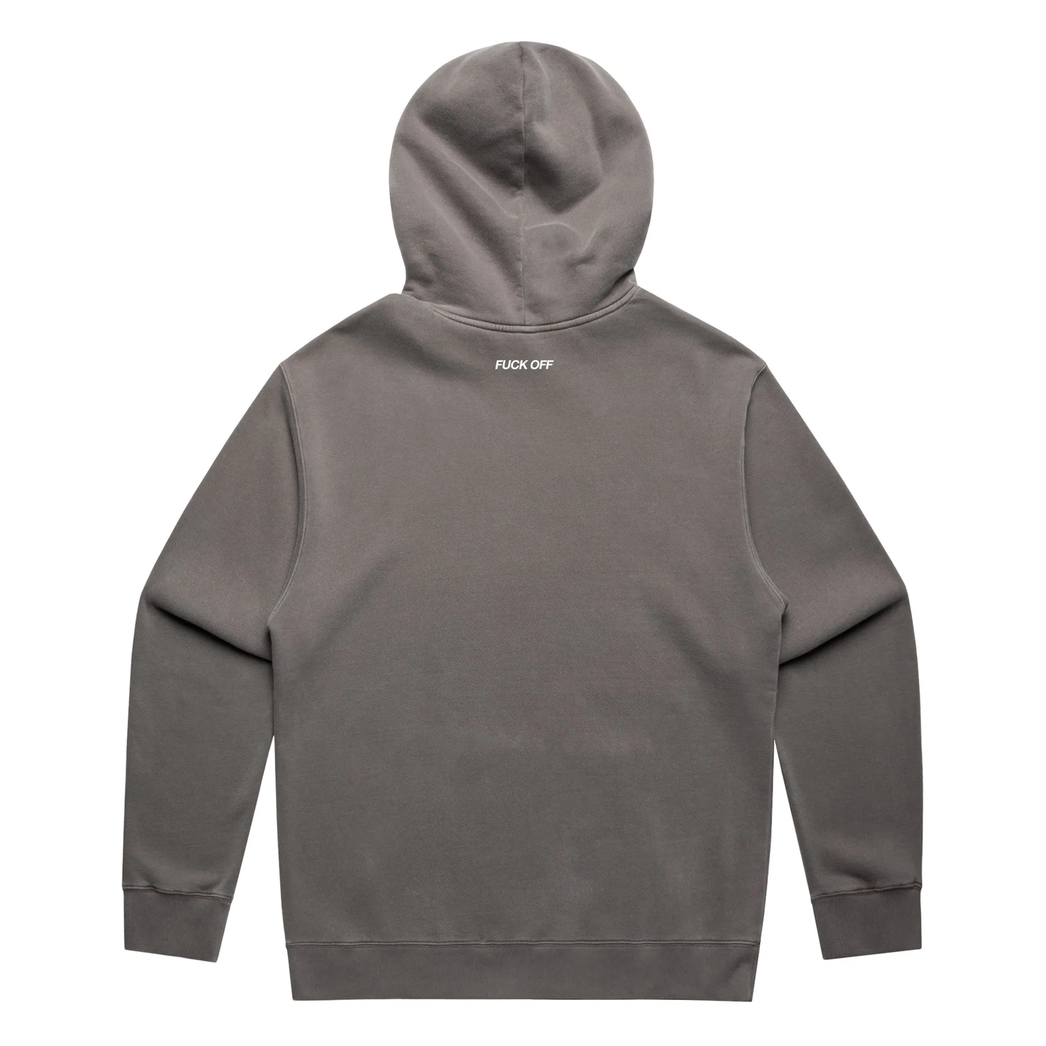 Teaspxxn Originals FUCK OFF [ unisex hoody ] faded grey