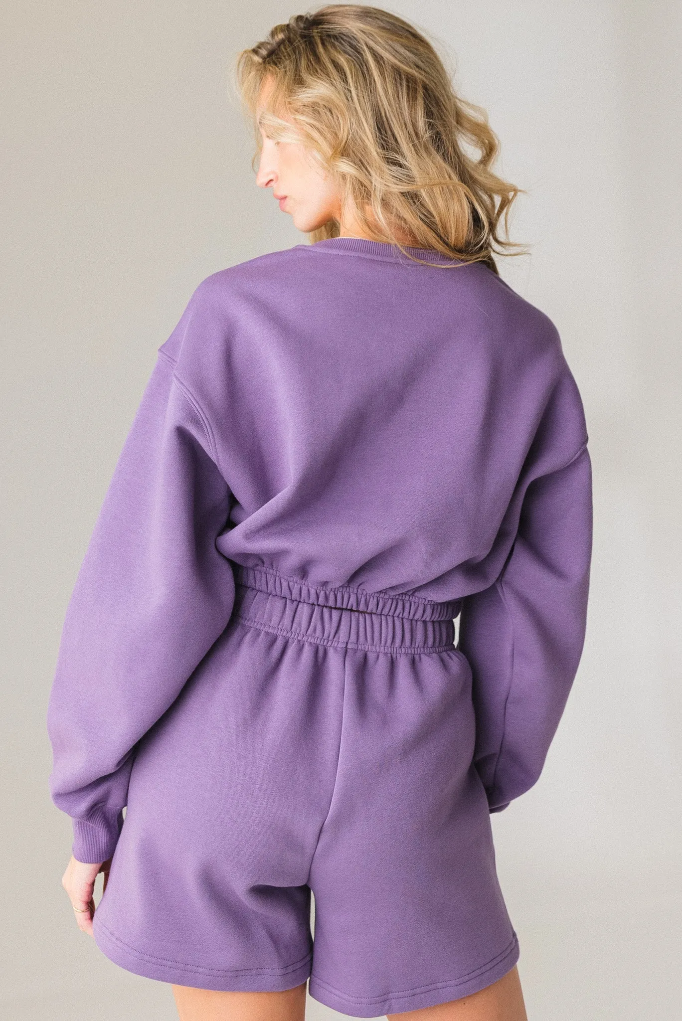 Vitality Cozy Crop Crew - Violet