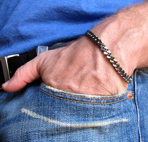 Wide Chain Bracelet for Men