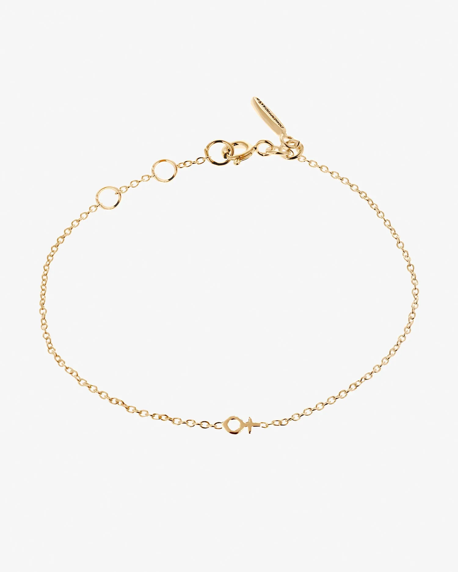 Women Unite drop bracelet gold