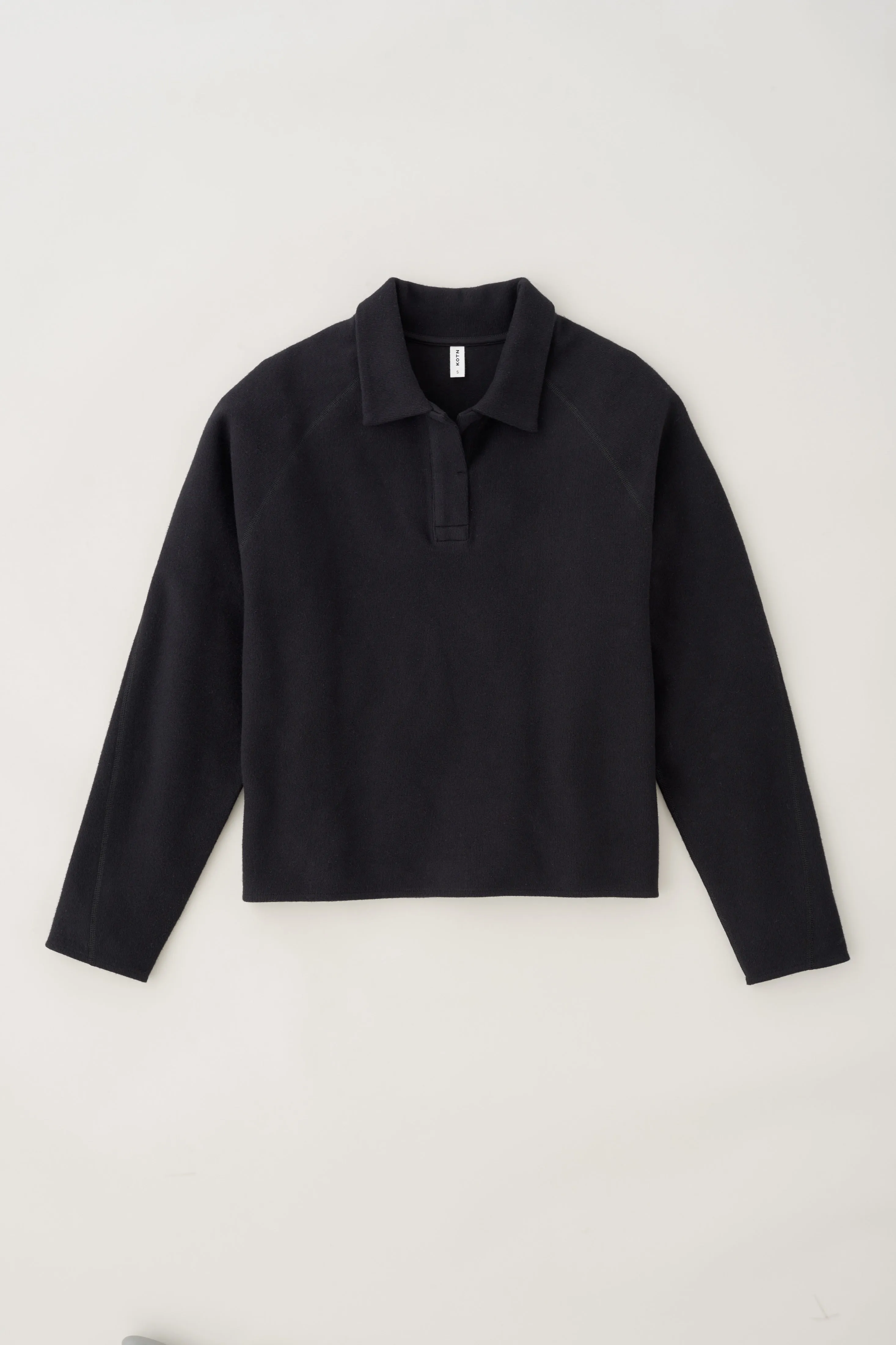 Women's Cozy Polo in Black