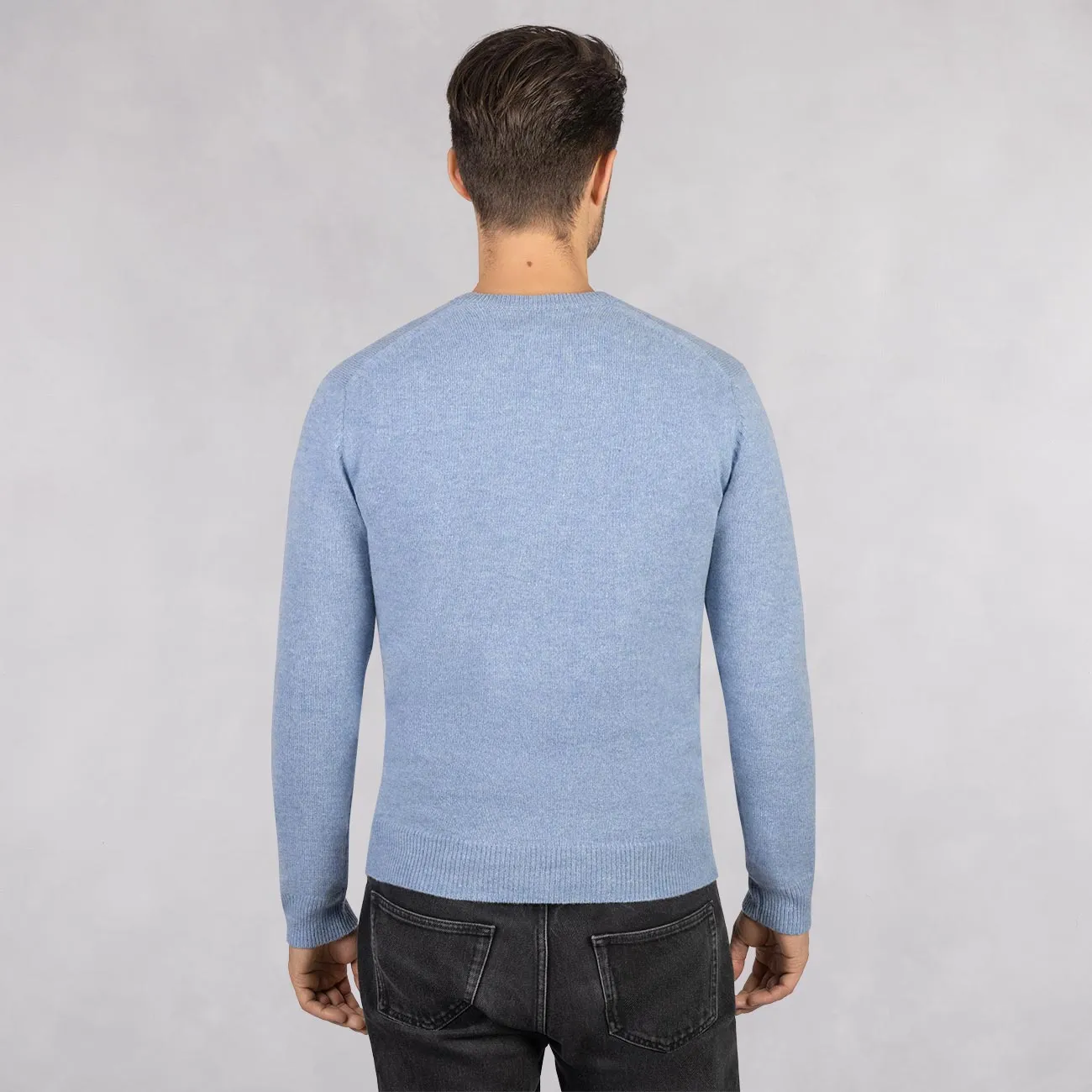 Wool Pullover V Neck Men