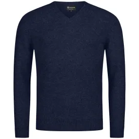 Wool Pullover V Neck Men